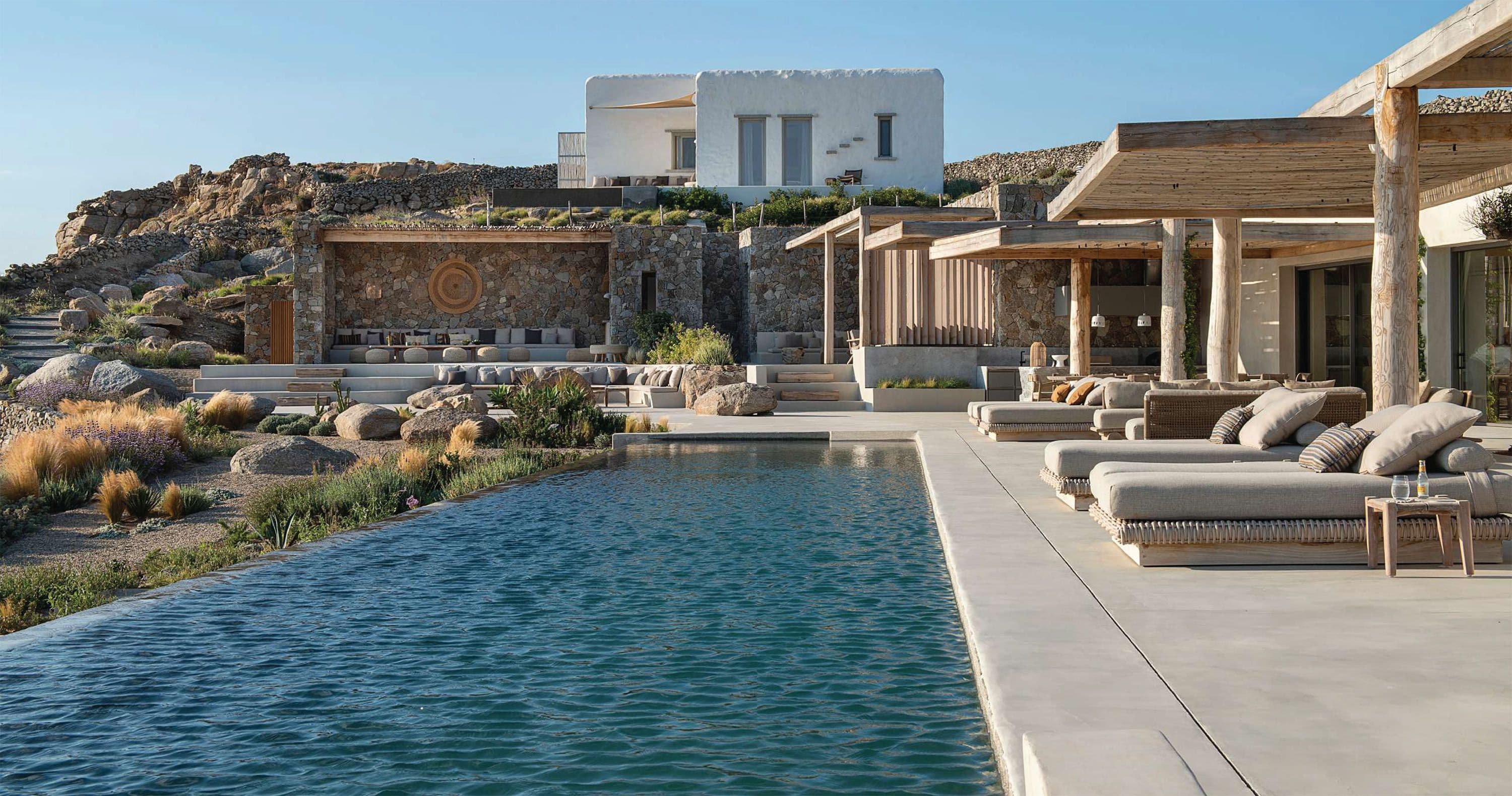 GOMMAIRE harmoniously blends with an architectural marvel in Mykonos, Greece
