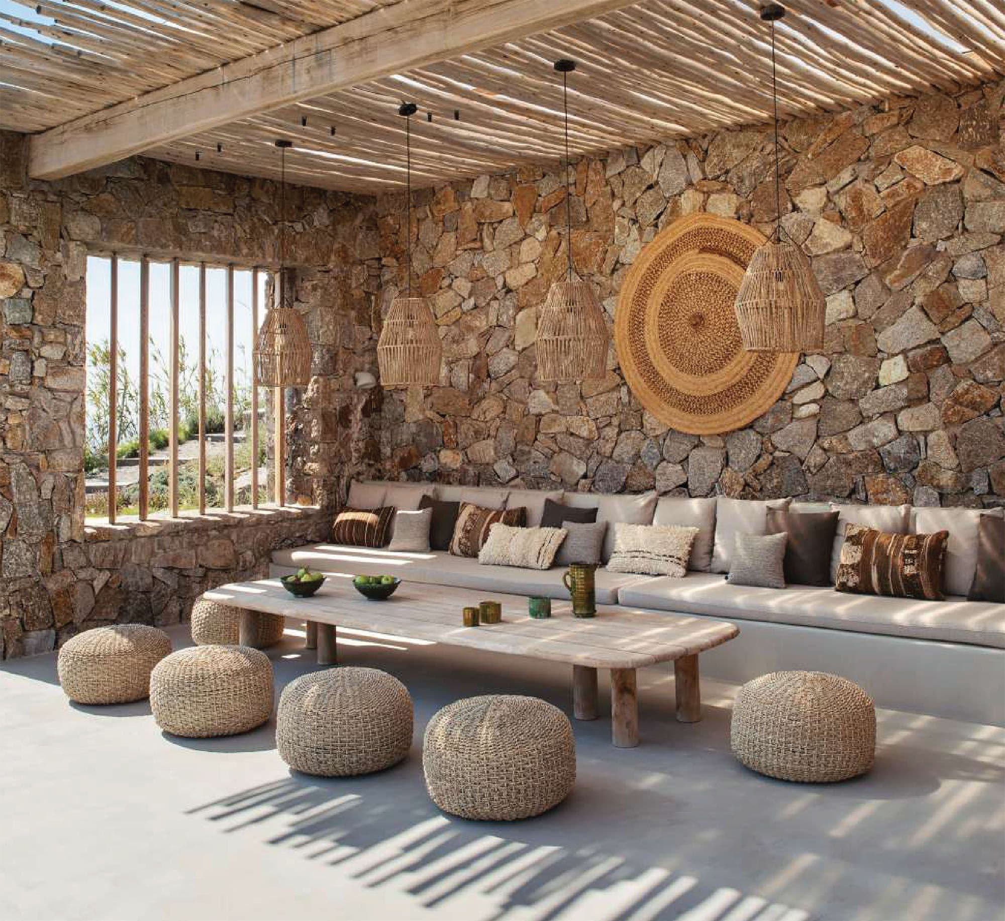 GOMMAIRE harmoniously blends with an architectural marvel in Mykonos, Greece